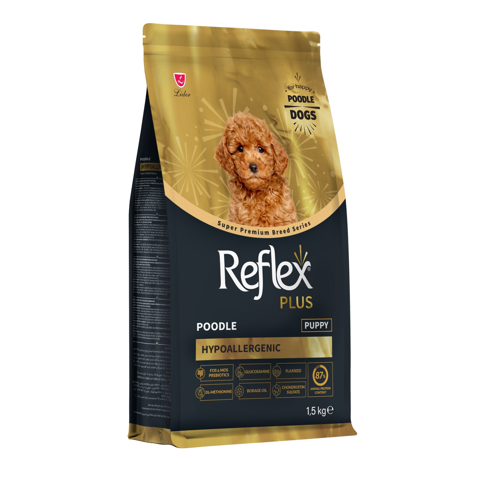 Reflex Plus hrana za štence pudlice 1,5 kg