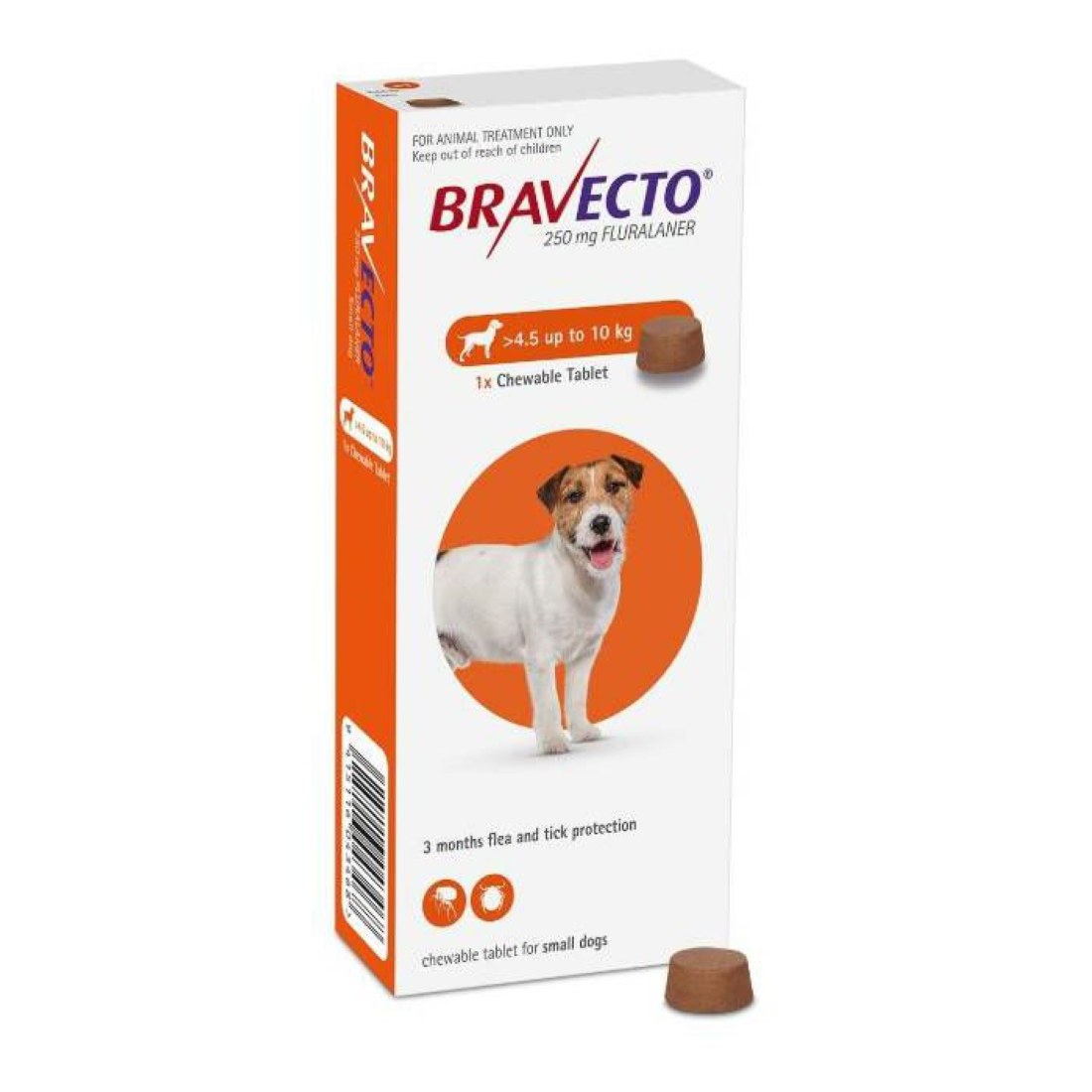 Bravecto zaštita za pse težine 4.5-10kg – 1 tableta za žvakanje 1 Bravecto zaštita za pse težine 4.5-10kg – 1 tableta za žvakanje
