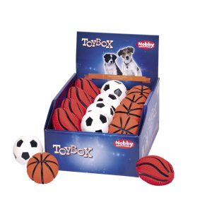 Nobby Latex Displej 24 komada igračke za pse Lopta 6.5-10 cm