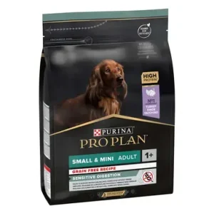 PRO PLAN® SENSITIVE DIGESTION Grain free formula, bogato puretinom, suha hrana za pse male i ekstra male veličine