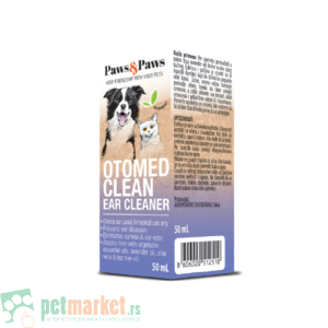 Paws&Paws OtomedClean, rastvor za čišćenje ušiju, za pse i mačke, 50ml