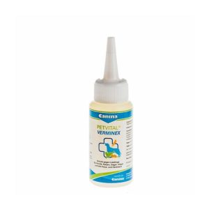 Canina Petvital Verminex kapi protiv vanjskih nametnika, za pse, mačke, glodare i ptice, 50ml