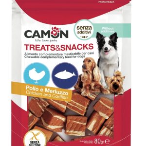 Camon Poslastice kockice od piletine i bakalara, za pse, 80 g
AE407