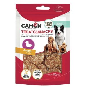 Camon Poslastice, Kriške patke i riže, za pse, 80g
AE501